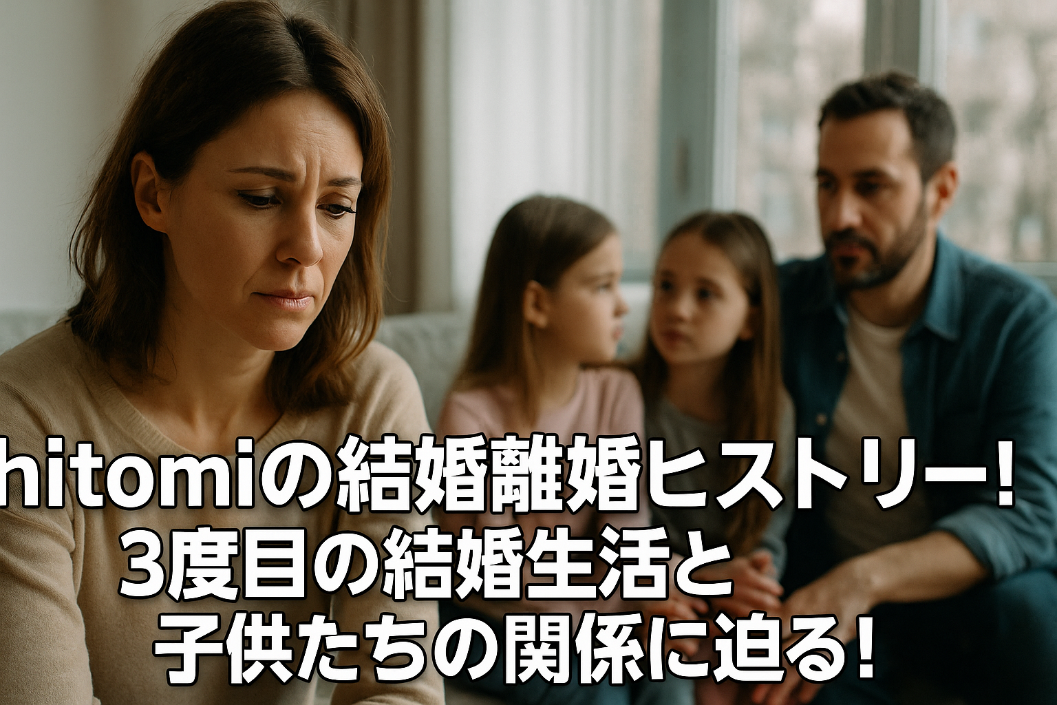 hitomiの結婚離婚ヒストリー！3度目の結婚生活と子供たちの関係に迫る！
